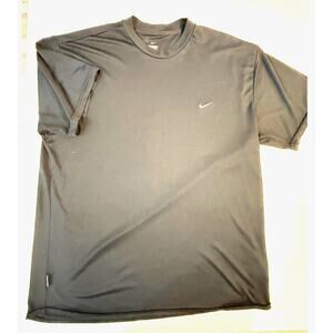 Vintage 90s Nike Dri-FIT TShirt XL Black Made‎ in USA Emb Swoosh Y2K RARE